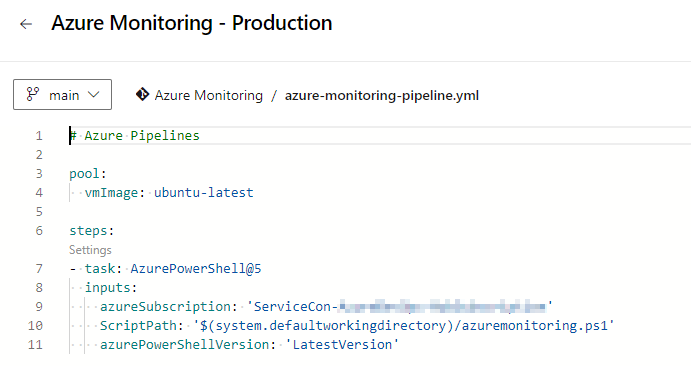 Azure DevOps Pipeline YAML