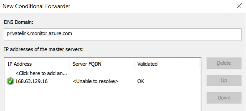 Preview of private link DNS domain and IP address