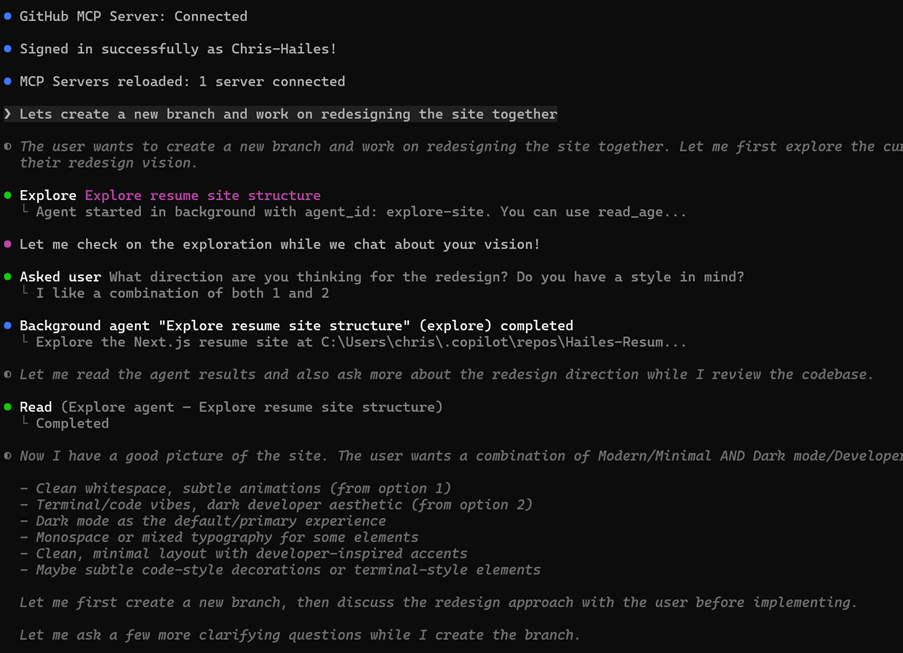 GitHub Copilot CLI Mission